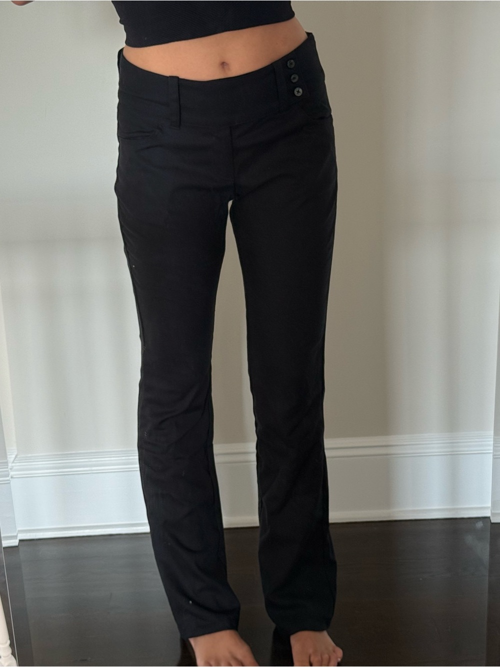 Urban Outfitters Black Boot-Cut Trousers